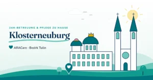 Illustration Klosterneuburg: 24-Stunden-Betreuung und private Pflege zu Hause mit ARACare